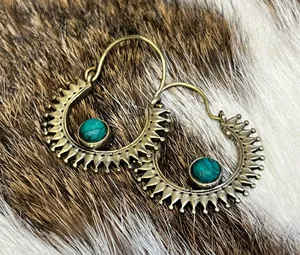 Turquoise earrings Blue thumbnail 1