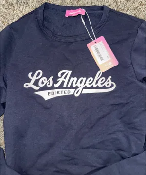 Edikted Long Sleeve Top Navy thumbnail 2