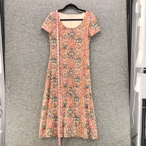 Peruvian Connection Midi Orange‎ Dress thumbnail 10