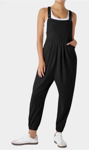 Size M (Tall) Halara Pockets Waffle Casual Jogger Overalls thumbnail 1