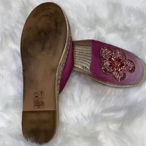 White House | Black Market JEWELE CANVAS‎ OMBRÉ ESPADRILLE SLIDES 7 A20 thumbnail 6