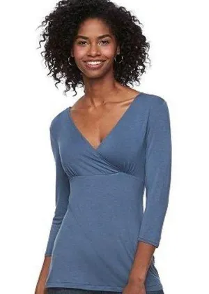 A:glow nursing maternity surplice top size XL thumbnail 1