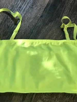 American Apparel Neon Lime Cotton-Spandex Tank thumbnail 2
