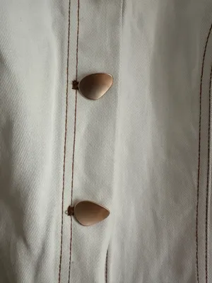 Fortunate One White mini denim dress  thumbnail 5