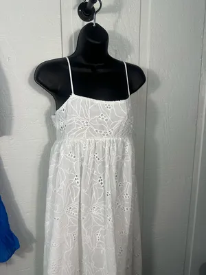 ASOS Design White Lace Overlay Spaghetti Strap Dress Size 2 NWT thumbnail 2