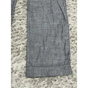 Converse One Star Women’s Gray Wide Leg Pants Cotton Belted Low Rise Size 4 thumbnail 8