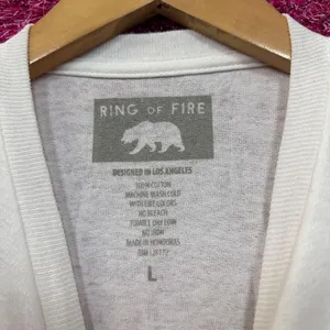 Ring of Fire Puffy Print Japan Anime Streetwear Tee L thumbnail 4
