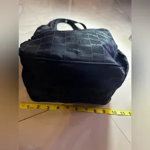 Laura Ashley diaper bag black stamped Laura Ashley everywhere with 2 pockets thumbnail 10