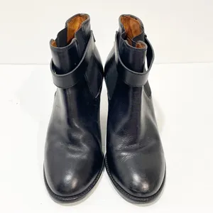 Madewell Size 7 Lonny‎ Leather Black Heeled Chelsea Ankle Boots Booties thumbnail 2