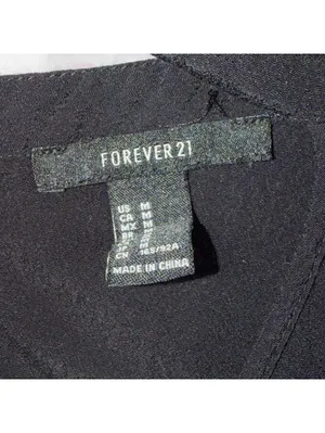 Forever 21 Medium Black Long Sleeve Blouse thumbnail 4