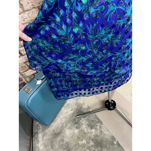 illusion dress tank tiered flutter front jacket purple blue green thumbnail 7