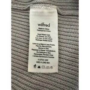 Wilfred Aritzia Womens Cardigan XS Gray Knit Open Front Sweater thumbnail 7