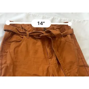 JCrew Paperbag High Rise Wide Leg Crop Twill Pants Terracotta Women’s size 6 thumbnail 13