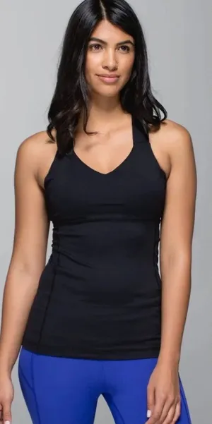 Lululemon Push Your Limits Tank Top‎ in Solid Black Size US thumbnail 1