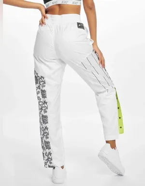 Nike Women's Woven Track Trousers Sweats Pants Joggers White/Black Size XS New thumbnail 4