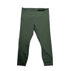 Lululemon Wunder Train‎ Ribbed High-Rise Legging 25" Grey Eucalyptus Size 14 thumbnail 4