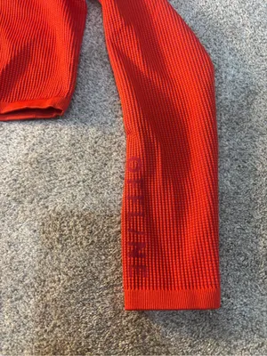 OFFLINE by Aerie Waffle Knit Cropped Long Sleeve Shirt Workout Athleisure M thumbnail 8