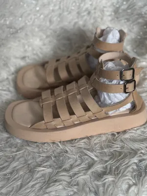 Pilcro Women’s Tan Woven Gladiator Sport Leather Sandals Size 38 thumbnail 14