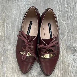 French Connection Woman’s Maeko Brown Leather Oxfords Shoes thumbnail 2