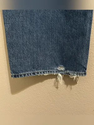Good American Good Barrel Leg Relaxed High Rise Denim Jeans Women’s 12 / 31 thumbnail 9