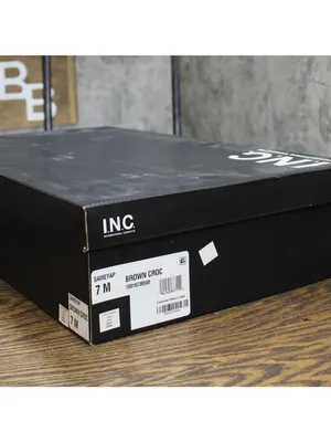 NWT INC International Concepts Knee High Boots Kitten Heels Brown Croc 7M thumbnail 8