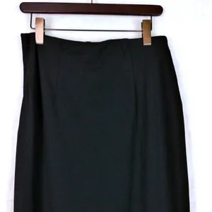 Abercrombie & Fitch Draped Front Maxi Skirt Womens M Black Faux Wrap Slit NWT thumbnail 13