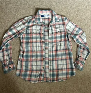 Multicolor Flannel Old Navy Button Down Shirt thumbnail 1