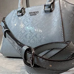 GUESS Kamri Mini Dome Satchel Light Blue Crossbody Shoulder Bag NWOT thumbnail 5
