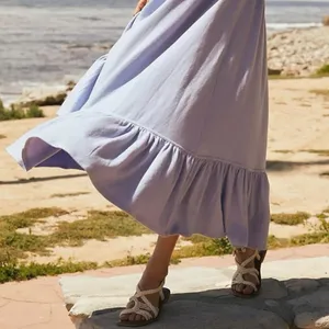 Free People Lynne Midi Dress in Lavender Luster Periwinkle Small NWT Beach Boho thumbnail 9