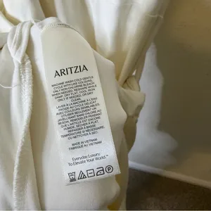 Aritzia Wilfred Saturn Wrap Dress White Sleeveless Womens Size L‎ thumbnail 9
