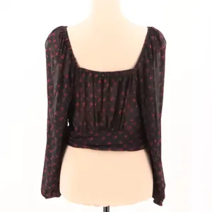 Free People Sweetie Pie Floral Mesh Top Womens Size S Whimsigoth Witchy‎ Fairy thumbnail 5