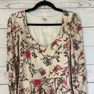 UO Ecote Rosalinda Floral Long Sleeve‎ Dress 4 thumbnail 4