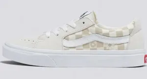 Vans‎ Sk8 floral check marshmallow low top sneakers unisex sizing women’s size 7 thumbnail 1