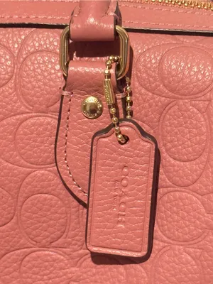 NEW Coach Medium Rowan Satchel Peony Pink Signature Refined Pebble Leather CCD50 thumbnail 11