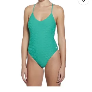 Nike Terry medium v neck y back one piece swimsuit SW2 3414 thumbnail 10