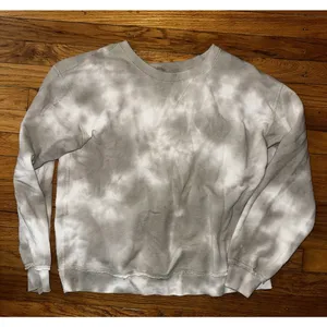 Abercrombie & Fitch Tie Dye Crew Neck Pullover Sweatshirt Large Neutral thumbnail 6