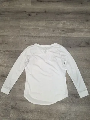 Florida Map Print White Long Sleeve T-Shirt By State Of Mine Size M thumbnail 3