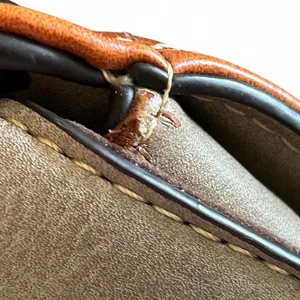 Hema Zhuofan Women's Bag 2tone Brown Leather Shoulder Purse thumbnail 11