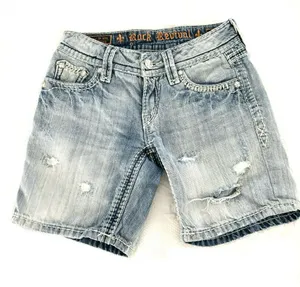Rock revival Alanis distressed denim shorts sz 24 thumbnail 1