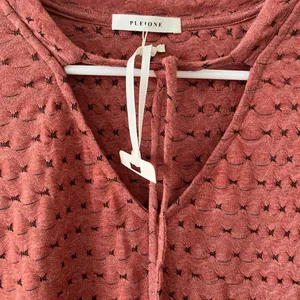 Pleione Terracotta Peplum Blouse Peasant medium‎ Anthropologie thumbnail 3