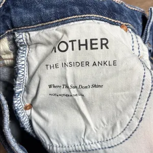 MOTHER JEANS SUPERIOR The Insider Ankle, wash where the sun Don't shine Sz 25 thumbnail 9