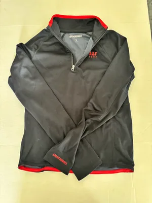 Abercrombie & Fitch A&F 1892 Black Quarter Zip Athletic Pullover Women’s Small thumbnail 11
