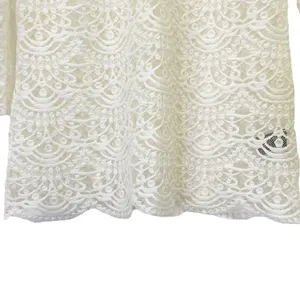 NWT Altar’d State Grace Lace Blouse Small Ivory Sheer Scalloped Romantic Top thumbnail 7