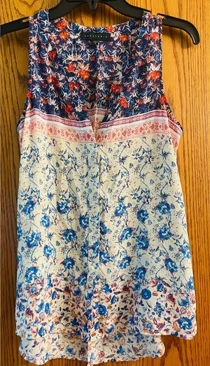 Sanctuary Floral Print Sleeveless Blouse thumbnail 1