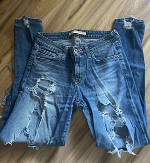 Mid rise ripped jeans Blue Size 25 thumbnail 1