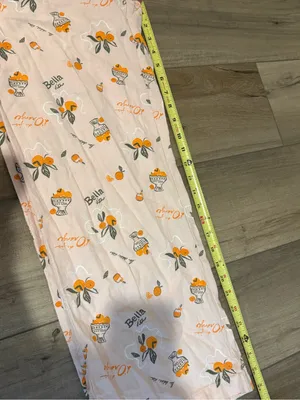 Wild fable linen blend orange print Bella Via wide leg pull on pants‎ pink XXS thumbnail 11