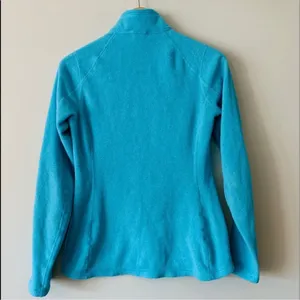 The North Face Polartec Classic Turquoise Fleece Quarter Zip Pullover Size Small thumbnail 5