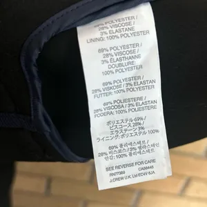 J. Crew Trim Tipped Twill Jacket Preppy Academia Black & Navy Women’s Size 12 thumbnail 5
