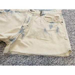 Y2K Armani Exchange Studded Denim Shorts Distressed Acid Wash Grunge Size 12 thumbnail 11