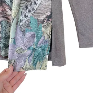 Anthropologie Akemi + Kin Fauna Leopard Jungle Print Henley Top thumbnail 7